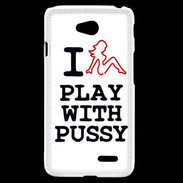 Coque LG L70 I love Play Pussy