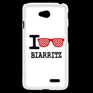 Coque LG L70 I love Biarritz 2