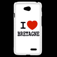 Coque LG L70 I love Bretagne