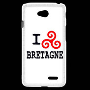 Coque LG L70 I love Bretagne 2