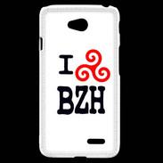 Coque LG L70 I love BZH 2