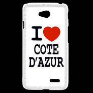 Coque LG L70 I love Cote d'Azur