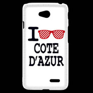 Coque LG L70 I love Cote d'Azur 2