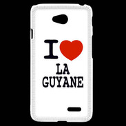 Coque LG L70 I love Guyane