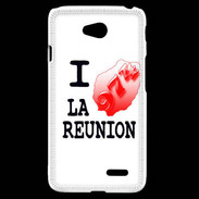 Coque LG L70 I love La Réunion 2