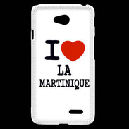 Coque LG L70 I love La Martinique