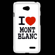 Coque LG L70 I love Mont Blanc