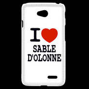 Coque LG L70 I love Sable d'Olonne