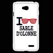 Coque LG L70 I love Sable d'Olonne 2