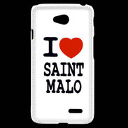 Coque LG L70 I love Saint Malo