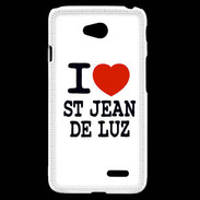 Coque LG L70 I love Saint Jean de Luz