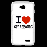 Coque LG L70 I love Strasbourg