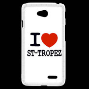 Coque LG L70 I love Saint Tropez