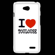 Coque LG L70 I love Toulouse