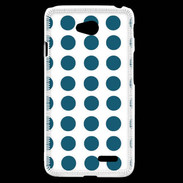 Coque LG L70 pois bleu foncé