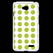 Coque LG L70 pois vert clair