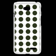 Coque LG L70 pois vert foncé