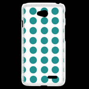 Coque LG L70 pois bleu clair