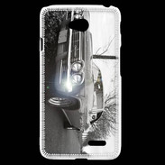 Coque LG L70 Voiture en noir et blanc PR 20