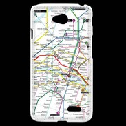 Coque LG L70 Plan de métro de Paris