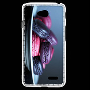 Coque LG L70 Macaron mauve PR 10