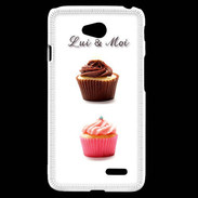 Coque LG L70 Cupcake lui et moi PR
