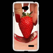Coque LG L70 Plaisir et fraise PR10