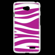 Coque LG L70 zèbre rose & blanc