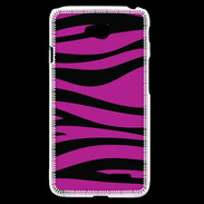 Coque LG L70 zèbre rose & noir