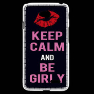 Coque LG L70 Keep Calm Girly Noir
