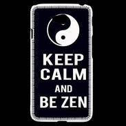 Coque LG L70 Keep Calm Be Zen Noir