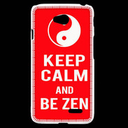 Coque LG L70 Keep Calm Be Zen Rouge
