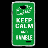 Coque LG L70 Keep Calm Gamble Vert