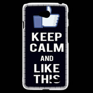 Coque LG L70 Keep Calm Like This Noir