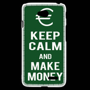 Coque LG L70 Keep Calm Make money Vert