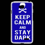 Coque LG L70 Keep Calm Stay dark Bleu