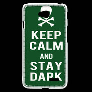 Coque LG L70 Keep Calm Stay dark Vert