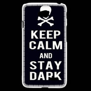 Coque LG L70 Keep Calm Stay dark Noir