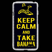 Coque LG L70 Keep Calm Take Banana Noir