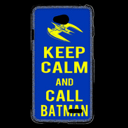 Coque LG L70 Keep Calm Batman Bleu