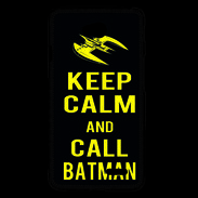 Coque LG L70 Keep Calm Call Batman Noir