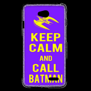 Coque LG L70 Keep Calm Call Batman Violet