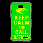 Coque LG L70 Keep Calm Call Batman Vert