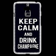Coque LG L70 Keep Calm Drink champagne Noir