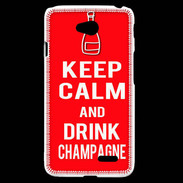 Coque LG L70 Keep Calm Drink champagne Rouge