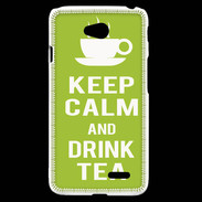 Coque LG L70 Keep Calm Drink Tea Vert pomme