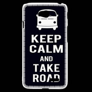 Coque LG L70 Keep Calm Take Road Noir