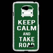 Coque LG L70 Keep Calm Take road Vert