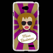 Coque LG L70 Miss business Rousse