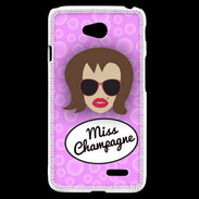 Coque LG L70 Miss Champagne Chatain